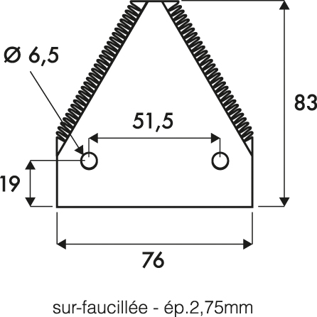 Section sur faucillee